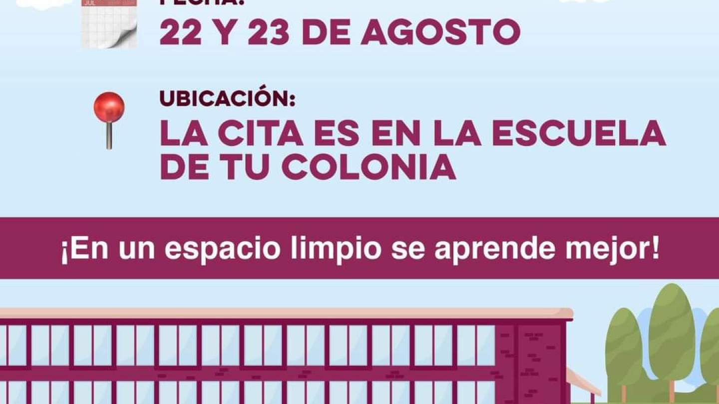 Invita SEC Sonora a participar en la jornada de limpieza escolar "Pilas con el aseo" 
