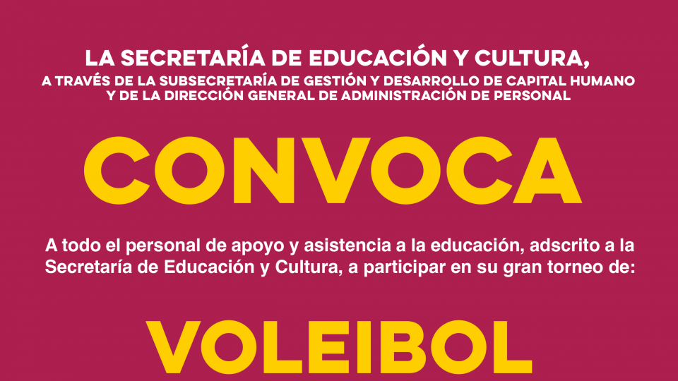 Convocatoria Voleibol Mixto 2025