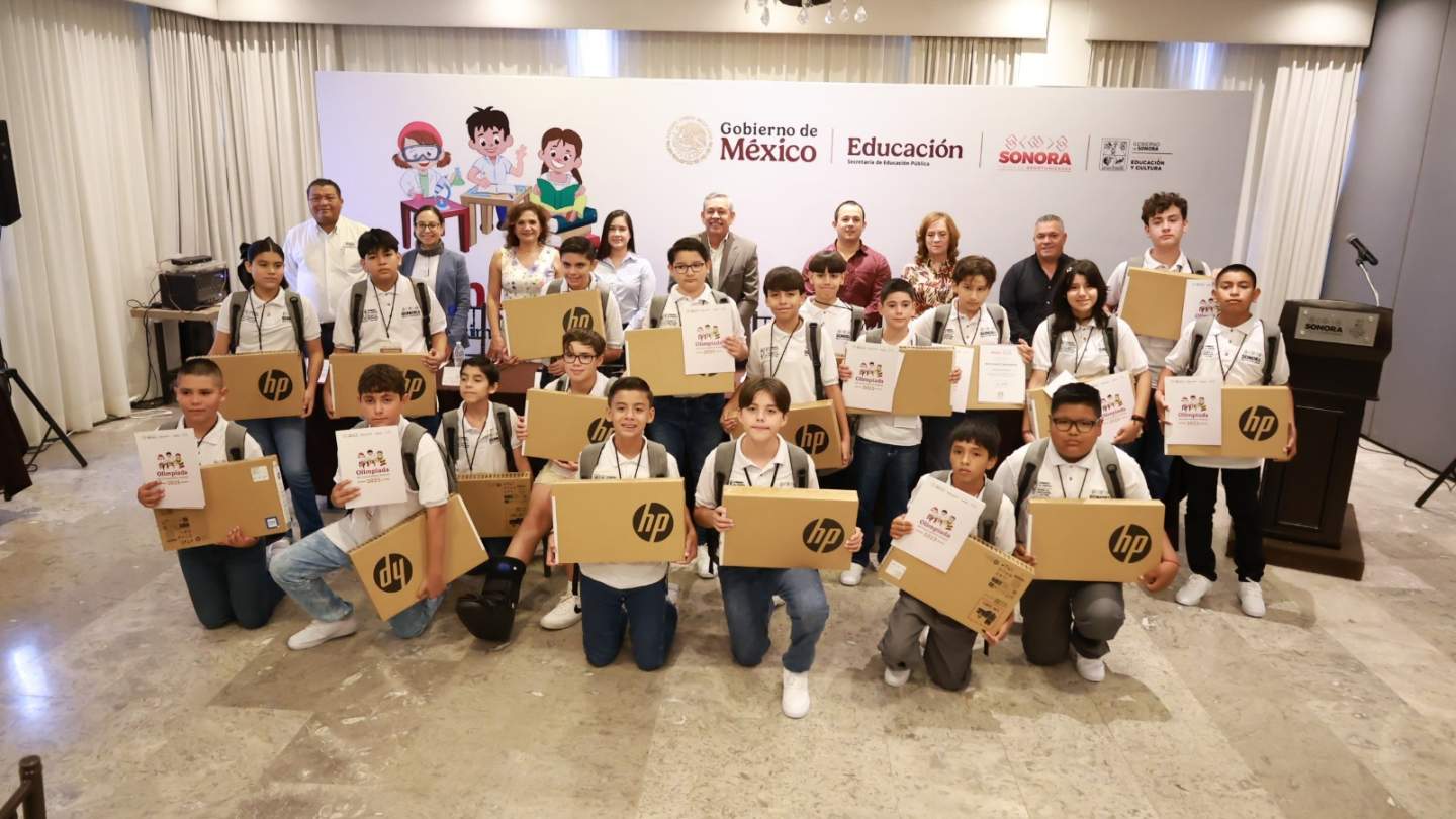 Reconoce Gobierno de Sonora a ganadores de la Olimpiada del Conocimiento Infantil 2025: SEC