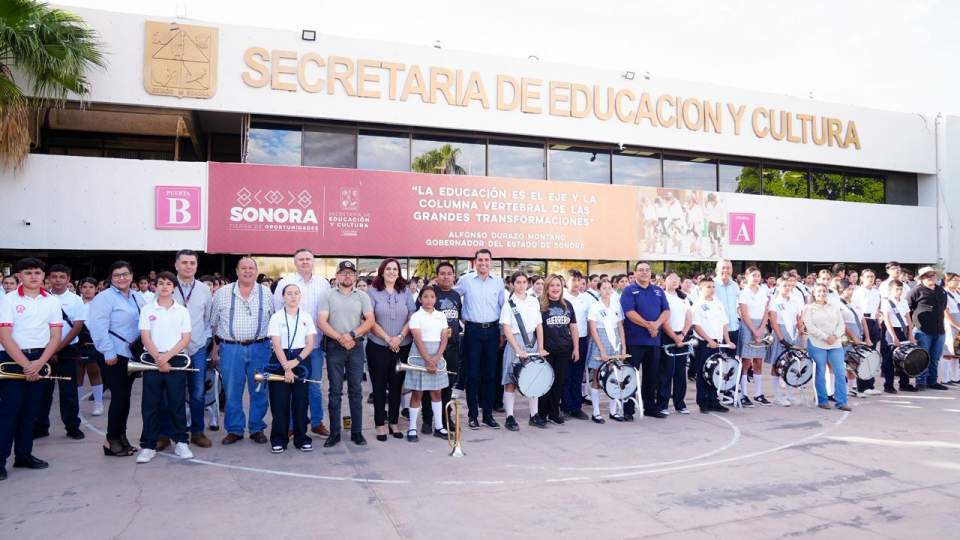 Impulsa Gobierno de Sonora la creación de la primera Banda de Guerra Monumental: SEC