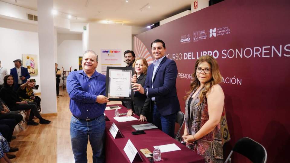 Premia Gobierno de Sonora a ganadores del Concurso del Libro Sonorense 2025