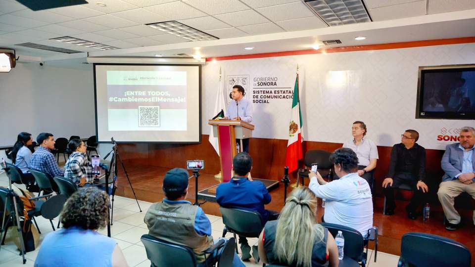 Presenta Gobierno de Sonora la campaña “Cambiemos el Mensaje”: SEC